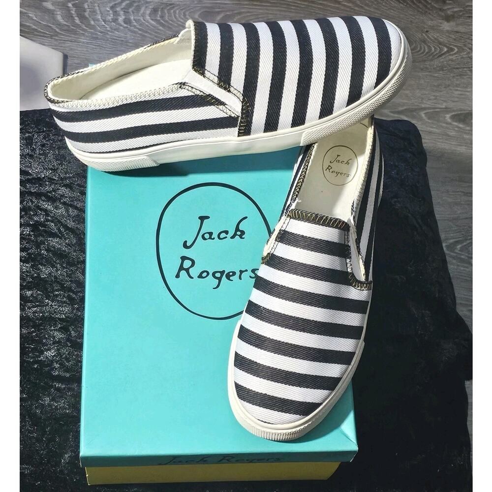 Women's Jack Rogers Nautical DockbShoes Size 8 Striped